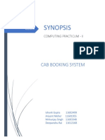Synopsis: Cab Booking System
