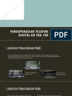 Pengoperasian Telepon Digital KX-TDA 100