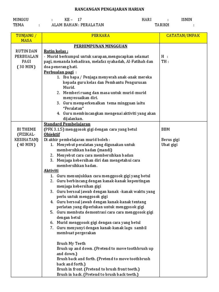 Rph Minggu 17 Peralatan Pdf