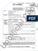 Margaret Harris Personal Financial Statement 2009