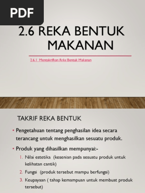 Reka bentuk makanan