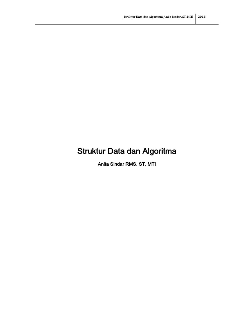 Modul Struktur Data Dan Algoritma | PDF