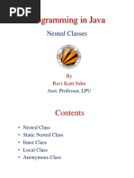 Programming in Java: Nested Classes