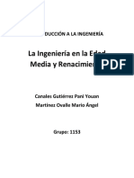 La Ingeniería en La Edad Media y Renacimiento