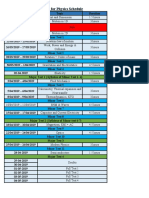 Crash Course For Physics Schedule