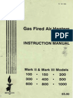 Archived Benson Pakaway VN Gas Cabinet OandM 3150006 Pre-CE PDF