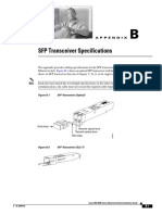 SFP Transceiver Specifications and Cabling Distances