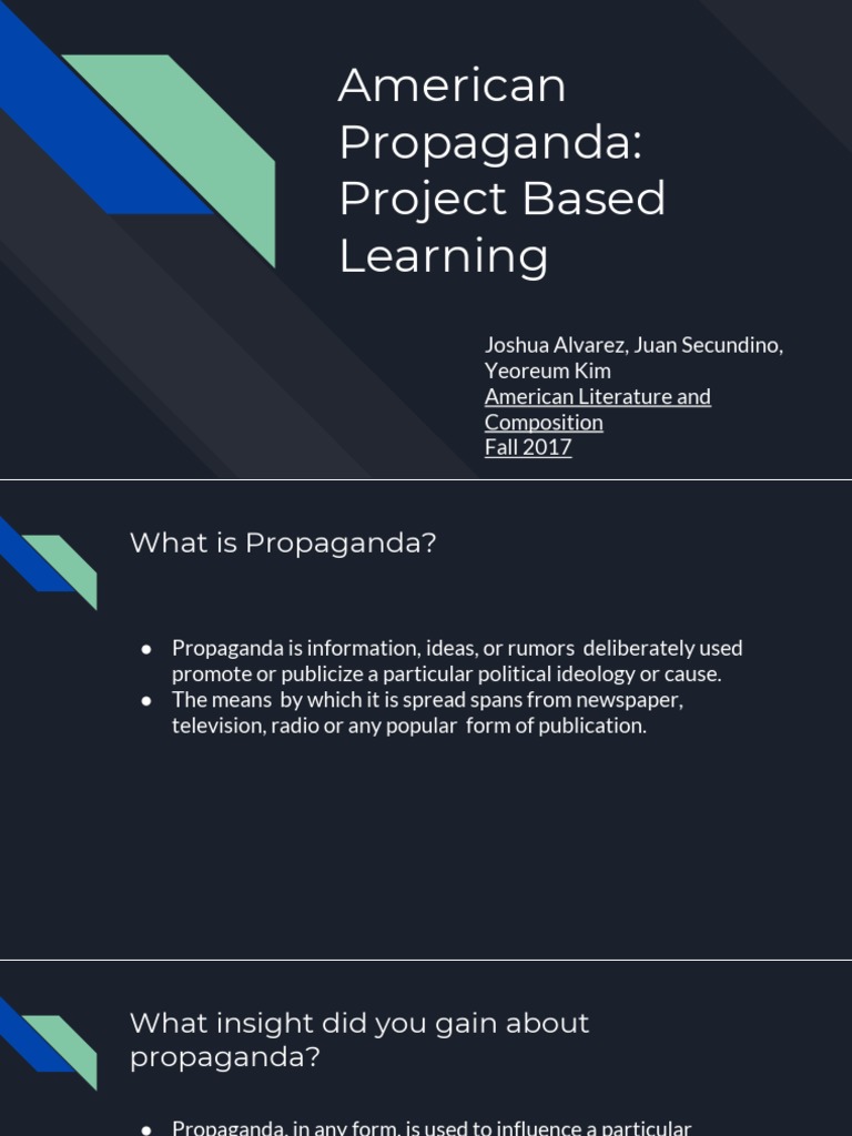 American Literature and Composition | PDF | Propaganda | The United States