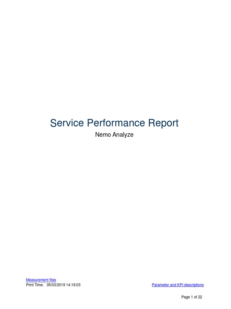 Nemo 3G SPR REPORT FORMAT | Download Free PDF | File Transfer Protocol ...