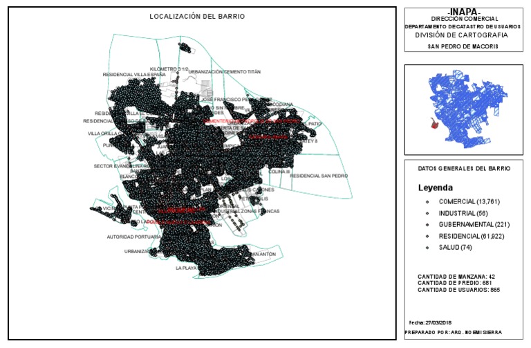Mapa de Barrios de San Pedro de Macorís | PDF