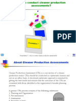 Presentation 7 - How To Conduct Cleaner Production Assessments? 1