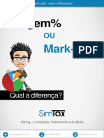 Diferença entre Margem% e Mark-up