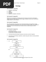 Ecology: Test Yourself 21.1 (Page 405)