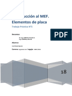 Introducción Al MEF - Eelemenos de Placa TP5 Carol