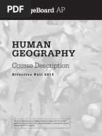 AP Human Geography Course Description