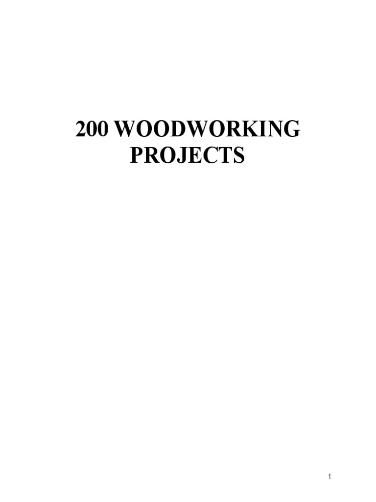 200 Personal Woodworking Plans and Projects PDF | PDF | Adhesive | Lumber