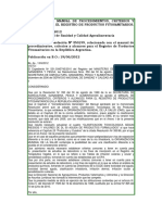 Nacional - Resol 302-2012 Modif. Resol 350-99 Manual de Agroquimicos