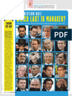 Which Last 16 Manager?: One Question Quiz