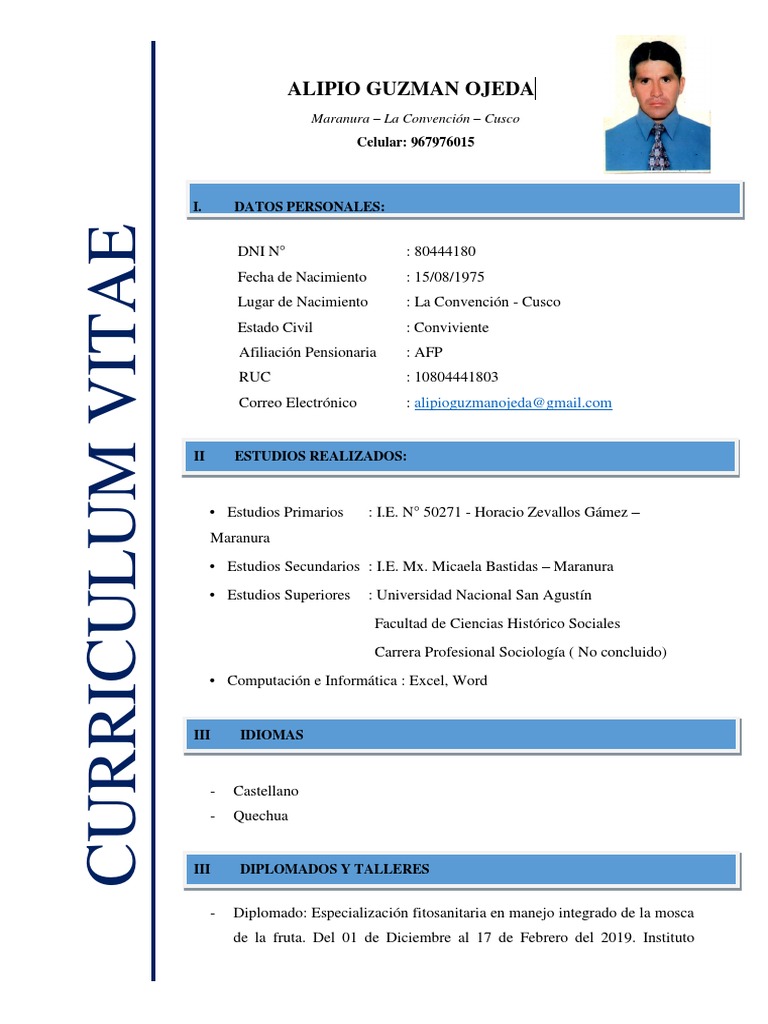 How to write a curriculum vitae image