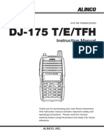 DJ-175 T/E/TFH: Instruction Manual