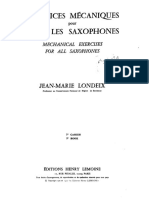 Jean-Marie Londeix - Exercices Mécaniques Vol.1 PDF