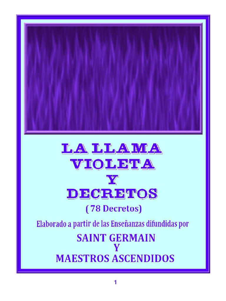 Tubo de luz - decreto de llama violeta