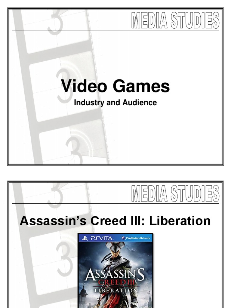 01 Media Studies Video Games Industry and Audience PDF Video Games Ubisoft