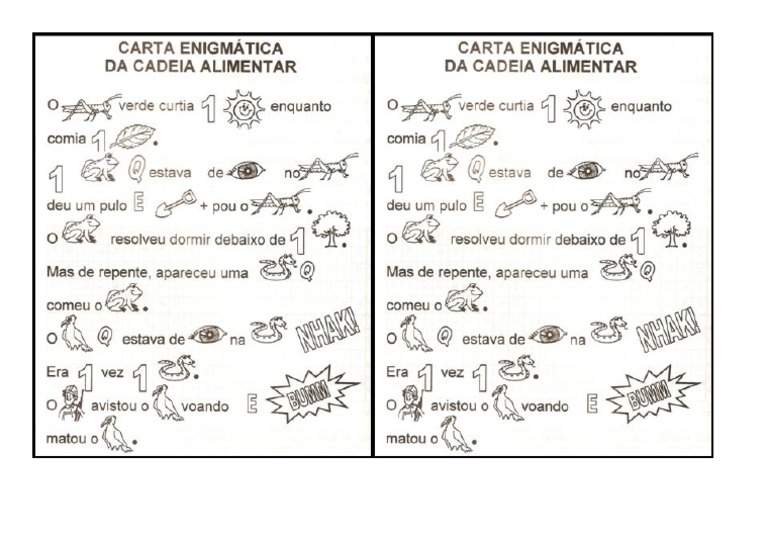 7º Ano - Carta Enigmática | PDF
