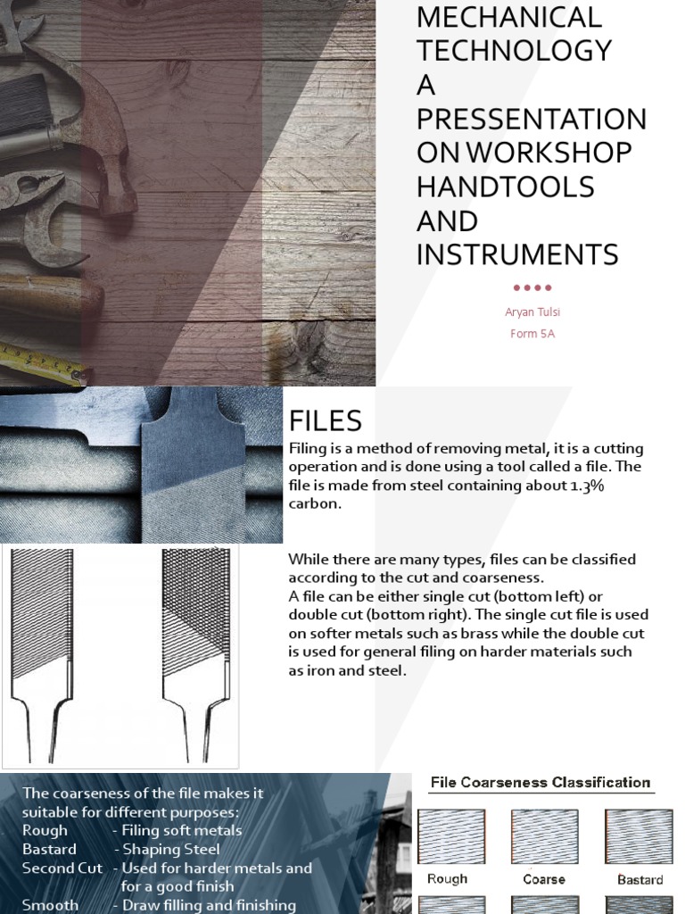 Workshop Hand Tools Overview | PDF | Metals | Metalworking