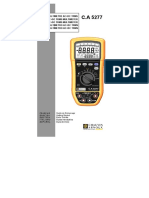 Manual Ususario de Multimetro 5272 Automotriz