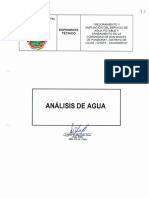 A. Analisis de Agua