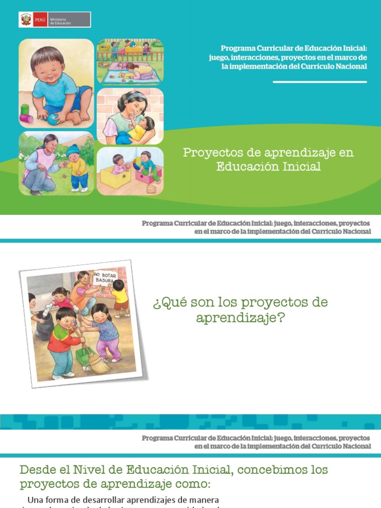 Proyectos de Aprendizaje en Educación Inicial | PDF | Educación de la ...
