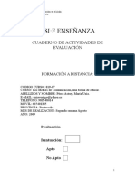 Csi F Enseñanza: Cuaderno de Actividades de Evaluación