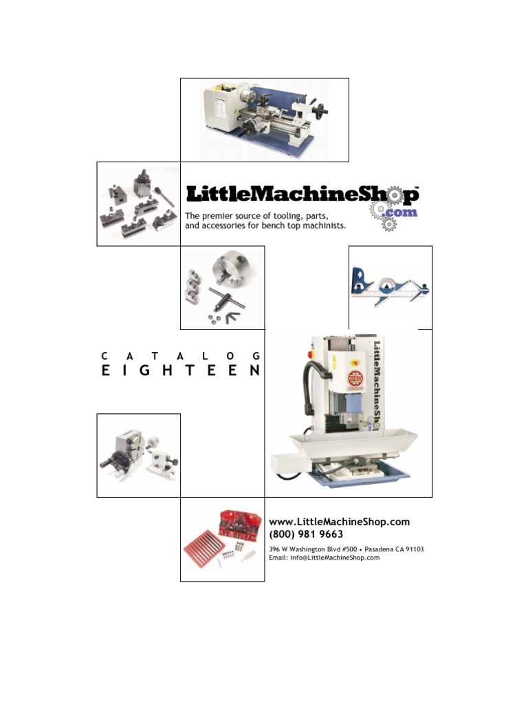 Little Machine Shop Catalog PDF Numerical Control Crafts