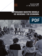 Repensando Nuestro Modelo de Sociedad y de Economía