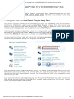 Cara Mudah Mengatasi Printer Error 