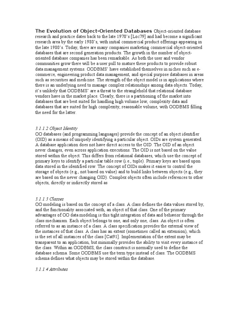 The Evolution of Object | PDF | Inheritance (Object Oriented ...