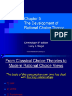 The Development of Rational Choice Theory: Criminology 8 Edition Larry J. Siegel