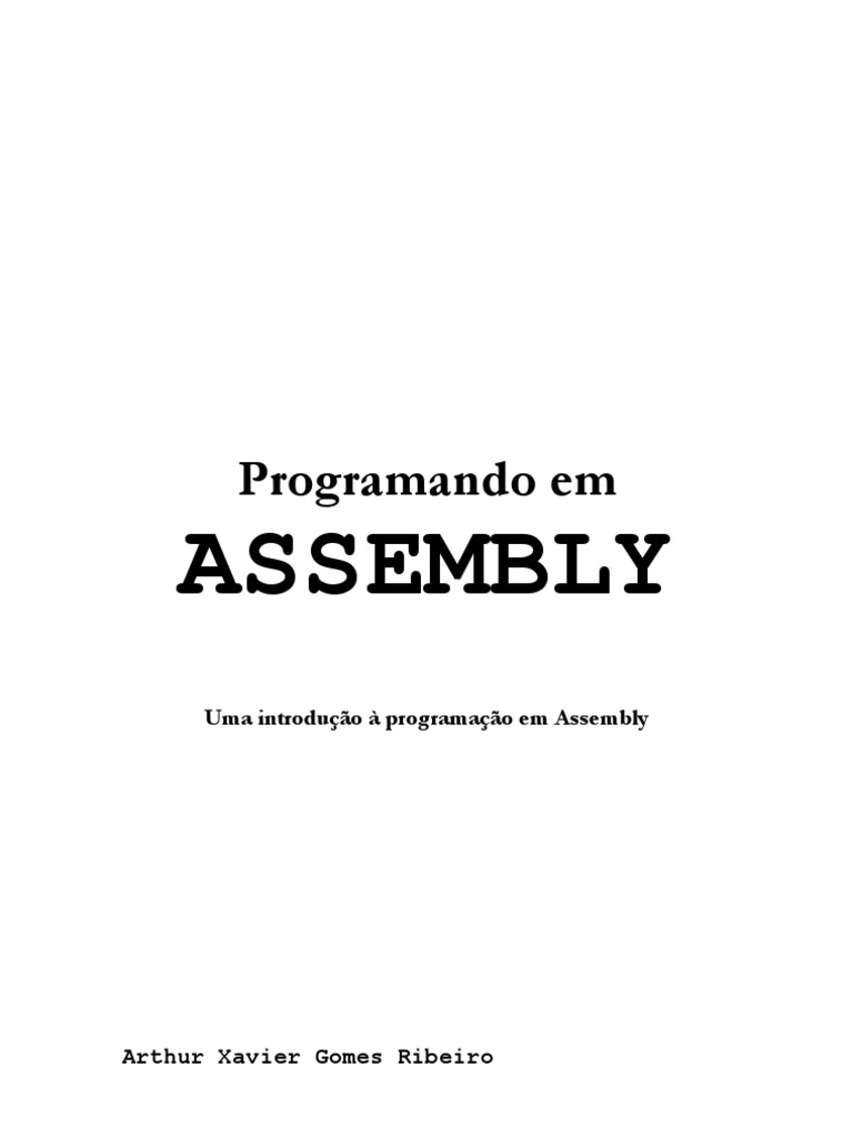 Assembly | PDF | Linguagem Assembly | Programa de computador