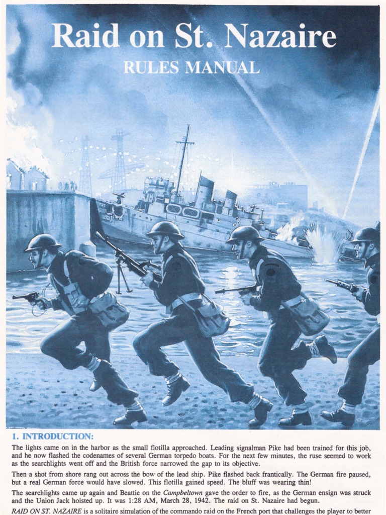 Raid on St Nazaire Rules Searchlight Torpedo