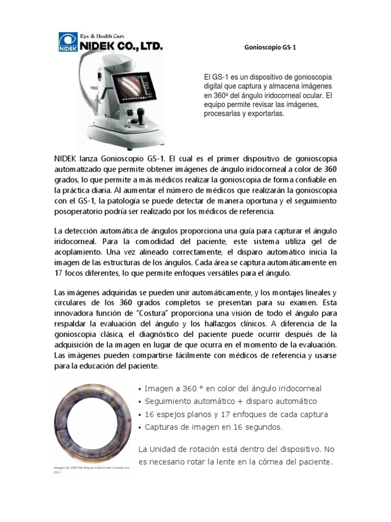 Gonioscopio SciMed A 4 Specchi Con Rivestimento Antiriflesso - Ottica Oftalmica USA
