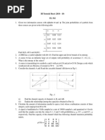 X and Y. The Joint Probabilities of Symbols From: III Tutorial Sheet (2018 - 19) EL-342