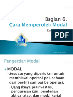 Cara Memperoleh Modal