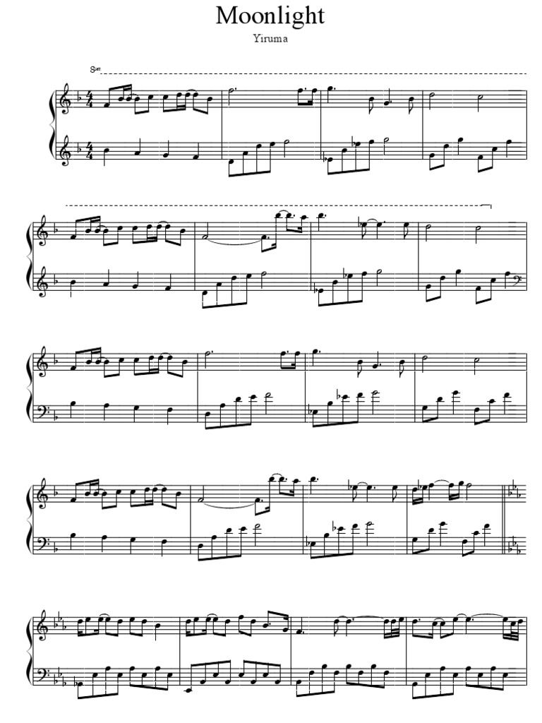 Yiruma Moonlight Sheet Music Pdf Basic Files Are