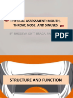 Physical Assessment Mouth Throat Nose