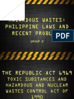 Hazardous Wastes: Philippine Laws and Recent Problems: Group 2