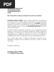 Modelo carta de retiro de servicios