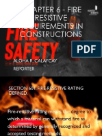 Chapter 6 - Fire Resistive Requirements in Constructions: Aloha R. Calaycay Reporter