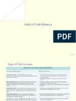 Audit of Cash Balances