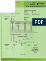 PT. EASTERN Calibration Certificate for Proving Ring